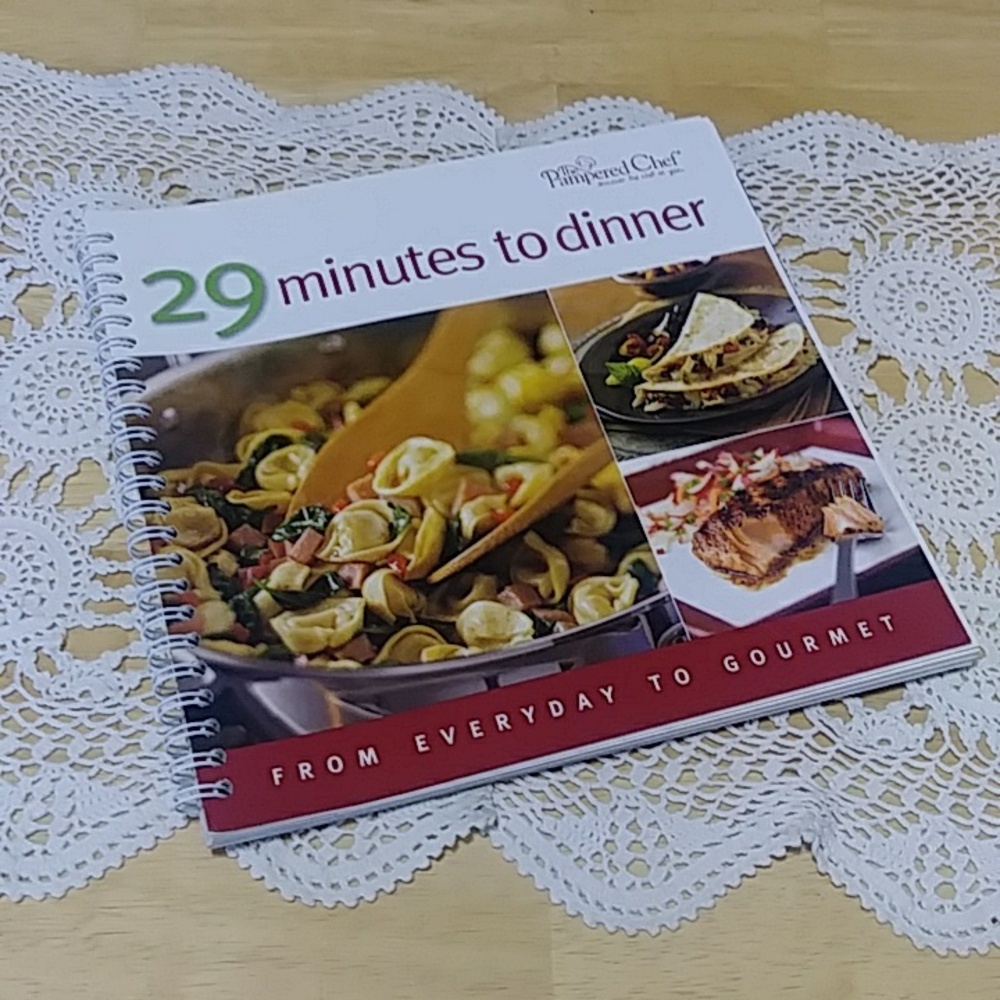 Pampered Chef Cookbook, 29 Minutes to Dinner Vol 1 Quick Meal Menus